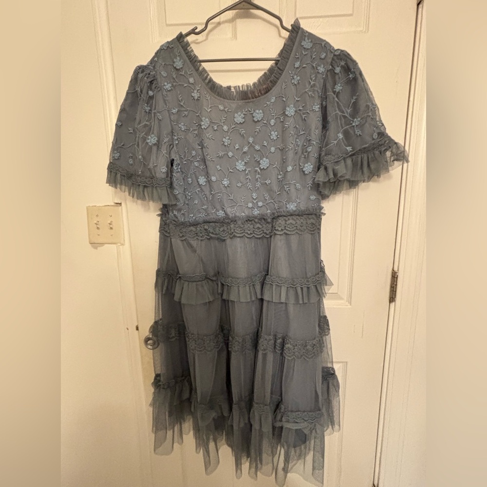 JessaKae Blue Floral Women’s Dress
